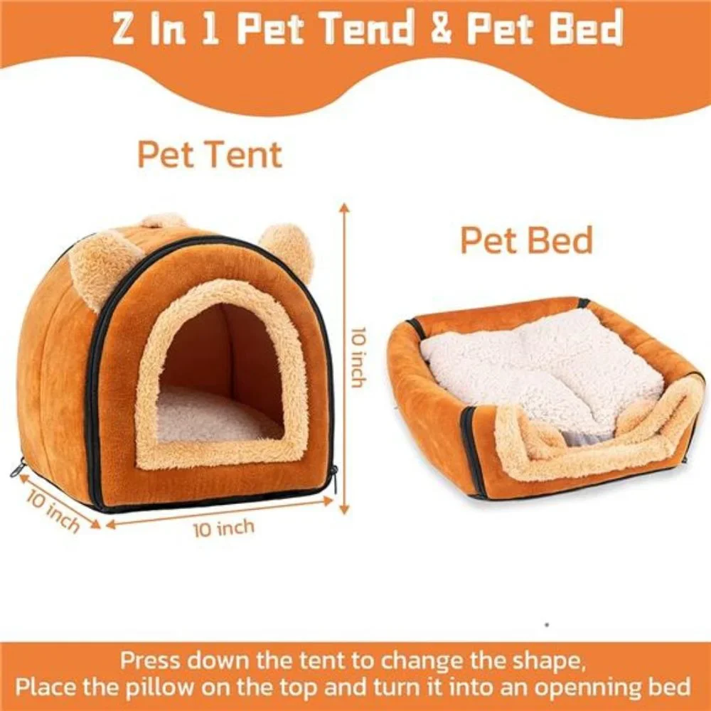 Pet Soft Guinea Pig Bed Rabbit Bed Cozy Guinea Pig Hideout House Bunny Hideout
